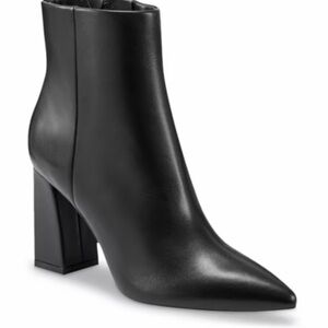 Marc Fisher Garina Heeled Sleek Black Ankle Booties